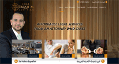 Desktop Screenshot of ibrahim-law-firm.com