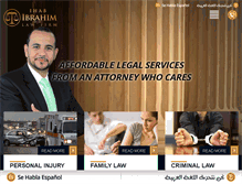 Tablet Screenshot of ibrahim-law-firm.com